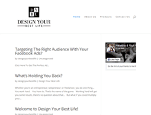 Tablet Screenshot of designyourbestlife.com